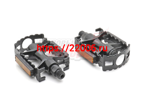 Педали алюминиевые (пара) 9/16" со светоотражателем (3032603-41) Педали алюминиевые (пара) 9/16" со светоотражателем (3032603-41)