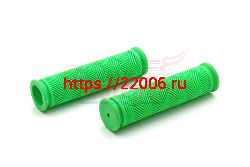 Ручки руля вело 120мм (пара) силикон (зеленые)