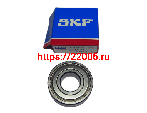 Подшипник 80203 (17х40х12) закрытый (6203ZZ) 260Т SKF оригинал (143 T)