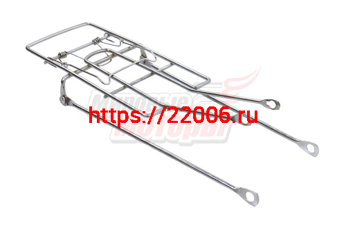 Багажник задний 20" хром (крепёжный пруток 5 мм) Багажник задний 20" хром (крепёжный пруток 5 мм)