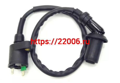 Катушка зажигания 139QMB-157QMJ с колпачком 4T угол 45 градусов ТММР Катушка зажигания 139QMB-157QMJ с колпачком 4T угол 45 градусов ТММР