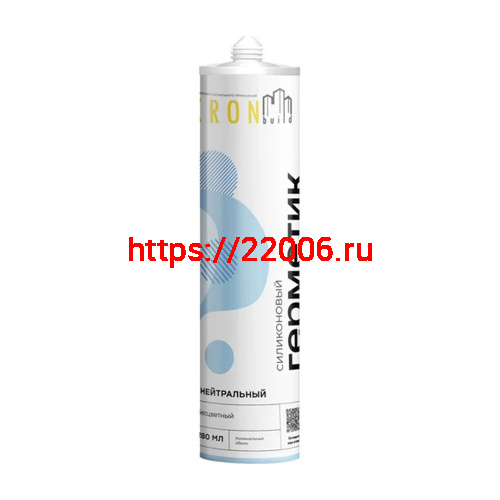 Герметик силиконовый санитарный KRONbuild 280 мл (бесцветный)