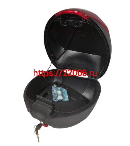 Кофр багажный мото задний CIGNA E-29 29л серый с черным фото 2 Кофр багажный мото задний CIGNA E-29 29л серый с черным фото 2