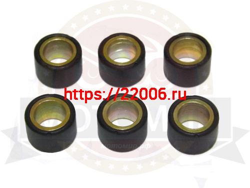 Ролик вариатора (компл 6 шт.) 16х13  7,0 гр GY6-50, 139QMB (НАБОР)