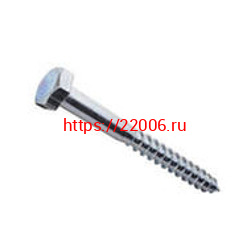 Шуруп 6*50 шестигран., цинк Глухарь\100шт Шуруп 6*50 шестигран., цинк Глухарь\100шт