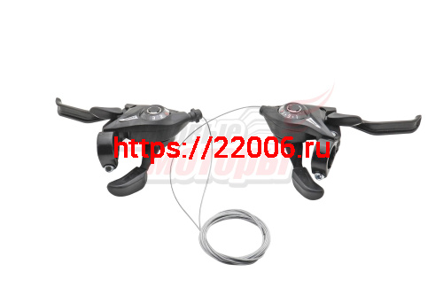 Шифтер/тормозная ручка 3ск.(левая)+ 7ск.(правая)(аналог SHIMANO Tourney EF51) Шифтер/тормозная ручка 3ск.(левая)+ 7ск.(правая)(аналог SHIMANO Tourney EF51)