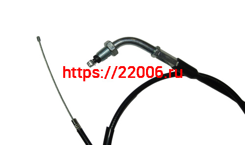 Трос газа L-870мм, ход-100мм, М10 загнутый, "Zodiak", Альфа фото 2