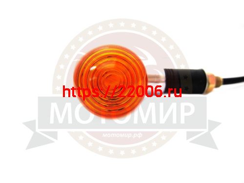 Боковой фонарь (BF-08) "Байкер" хром малый желт. (пласт) (компл 4 шт) Боковой фонарь (BF-08) "Байкер" хром малый желт. (пласт) (компл 4 шт)