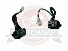 Переключатель FORESTER STREET левый+правый, в сборе, черные узкие (НАБОР)