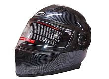 Шлем интеграл COBRA JK312, цвет черный карбон, лайм(3), размеры L