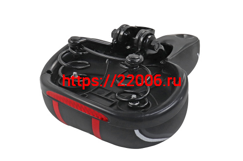 Седло вело с гелем (022-N) на пружинах, рельефное со светоотражателем Седло вело с гелем (022-N) на пружинах, рельефное со светоотражателем