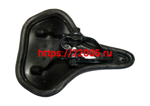 Сиденье вело 260х190мм, с вентиляцией без пружин, черное фото 2