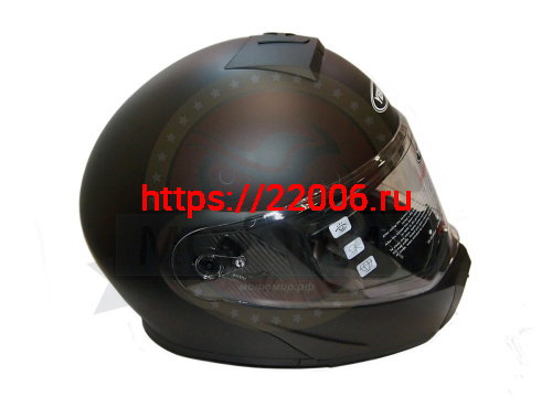 Шлем модуляр YM-929_3 "YAMAPA", (подбородок откидывается) TRANSFORMER, черный матовый, разм. M  NEW фото 2